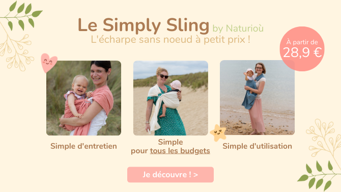 Simply Sling par Naturioù, le portage en sling à petit prix !